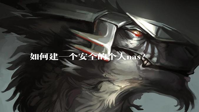 如何建一个安全的个人nas？